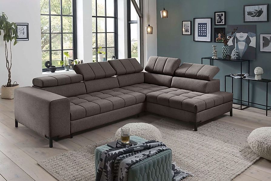 exxpo - sofa fashion Ecksofa "Bocco, hochwertige Verarbeitung, toller Sitzk günstig online kaufen