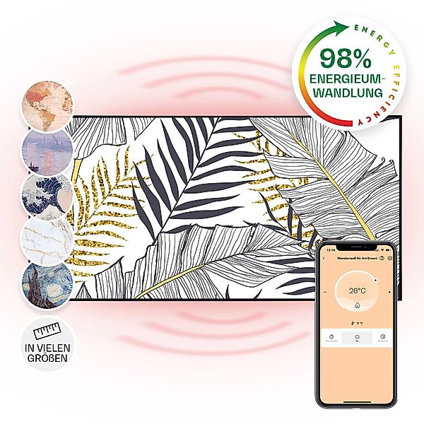 Klarstein Wonderwall Air Art Smart Infrarotheizung Wandinstallation App-Ste günstig online kaufen