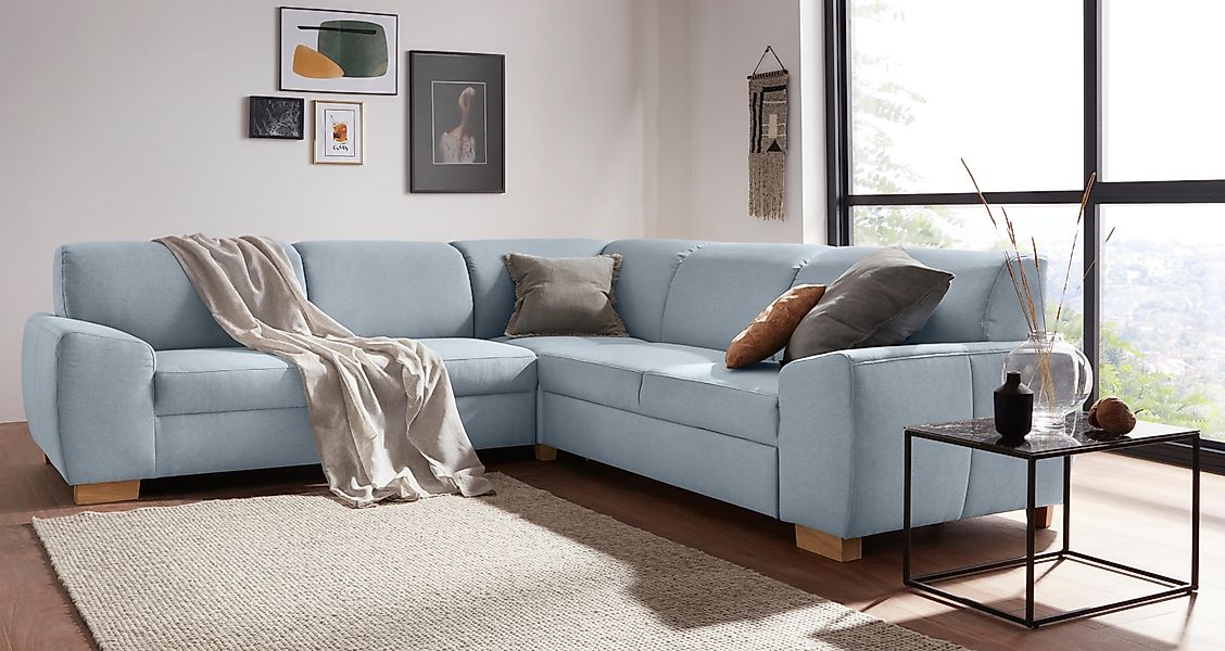 DOMO collection Ecksofa »Incanto kubische Formensprache, komfortabel, flach günstig online kaufen