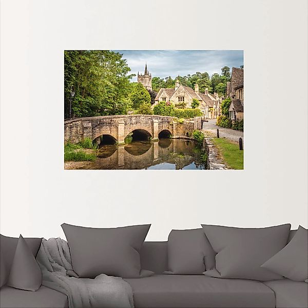 Artland Wandbild »Dorf Castle Combe, Wiltshire, England«, Brücken, (1 St.), günstig online kaufen