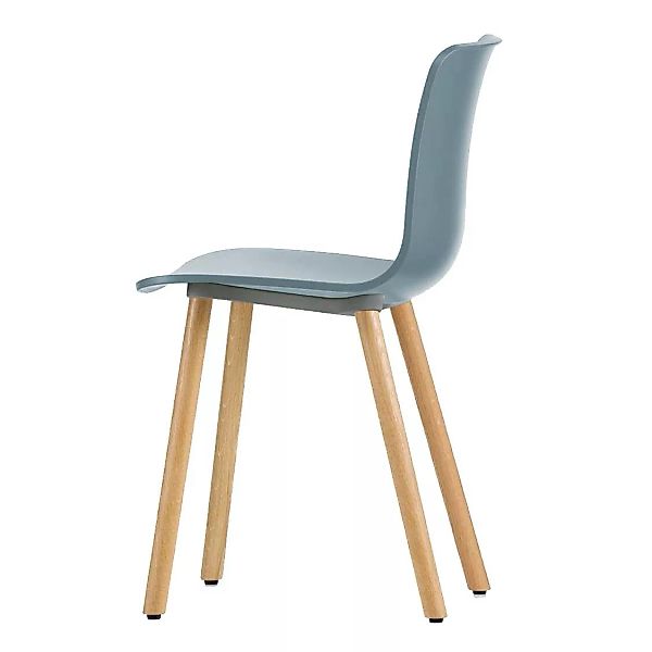 Vitra - Hal Wood Stuhl - eisgrau/Gestell Eiche natur günstig online kaufen