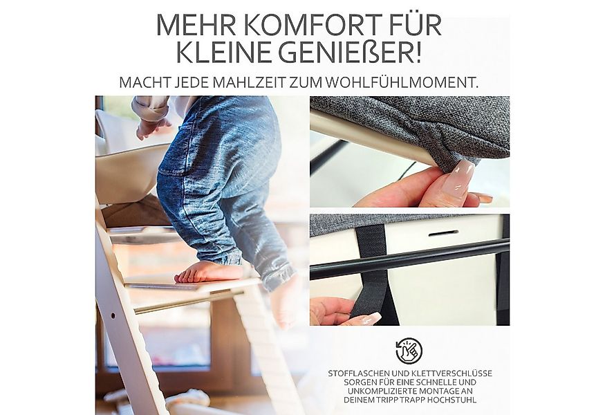 BambiniWelt by Rafael K. Hochstuhlauflage Ersatzbezug Bezug Sitzkissen Kiss günstig online kaufen