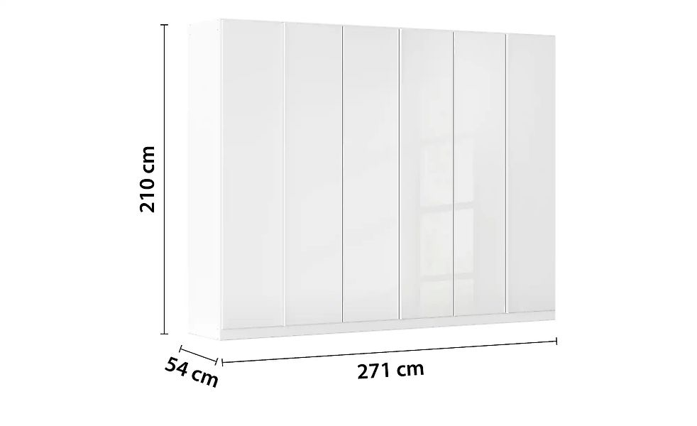 rauch Drehtürenschrank "Monostar", mit Glasfront sowie umfangreicher Innena günstig online kaufen