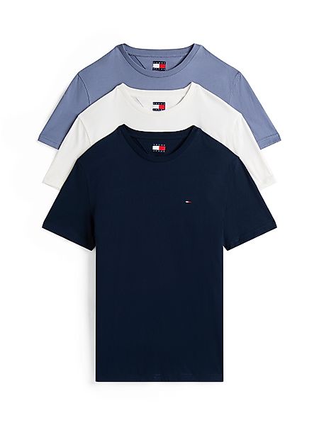 Tommy Jeans T-Shirt "TJM XSLIM 3 PACK TEE", Mit Rundhalsausschnitt günstig online kaufen