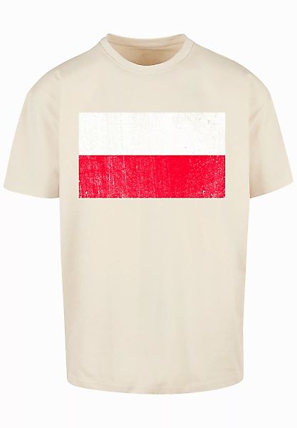 F4NT4STIC T-Shirt "Poland Polen Flagge distressed", Print günstig online kaufen