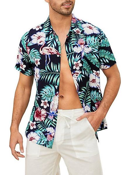 JMIERR Hawaiihemd Männer Funky Hawaiihemd Herren Kurzarm Lässig Hawaii-Prin günstig online kaufen