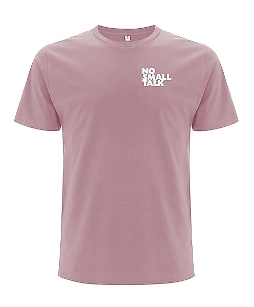 No Small Talk Bio Faires Herren T-shirt Purple Rose günstig online kaufen