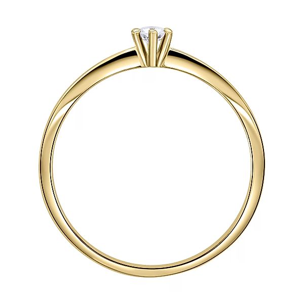 ONE ELEMENT Diamantring "0,08 ct Diamant Brillant Ring aus 585 Gelbgold", D günstig online kaufen