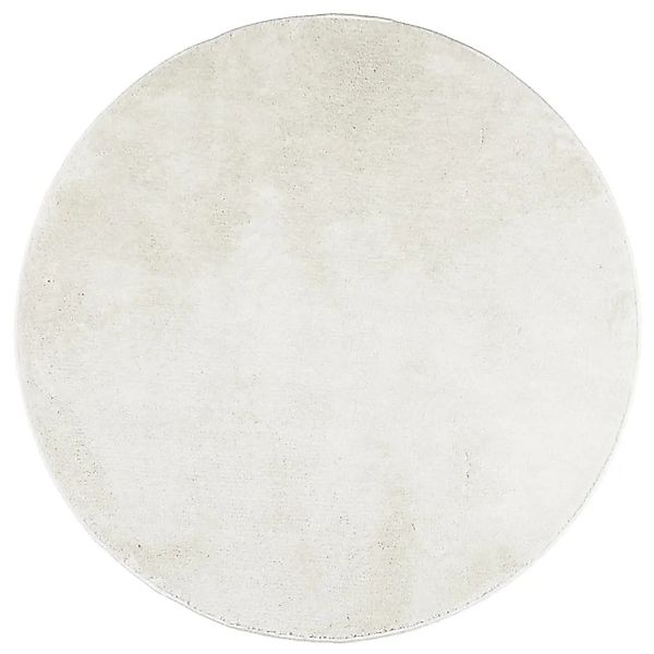 vidaXL Teppich OVIEDO Kurzflor Creme Ø 120 cm 375523 günstig online kaufen