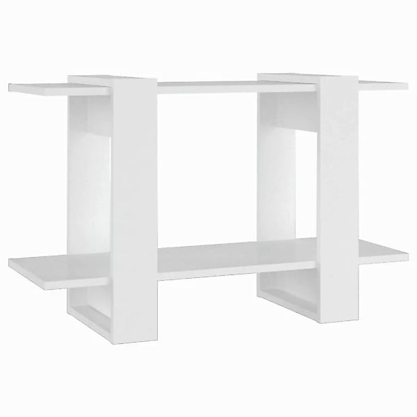vidaXL Bücherregal Bücherregal/Raumteiler Weiß 80x30x51 cm, günstig online kaufen