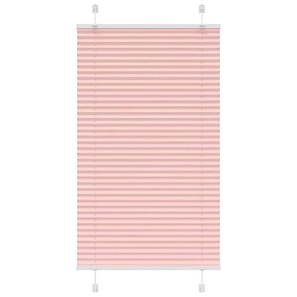 vidaXL Plissee Rosa 75x150 cm Stoffbreite 74,4 cm Polyester 4015444 günstig online kaufen