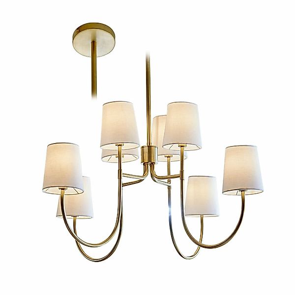 Mirabeau Hängeleuchten Hängelampe Plainfield bronze/weiß günstig online kaufen