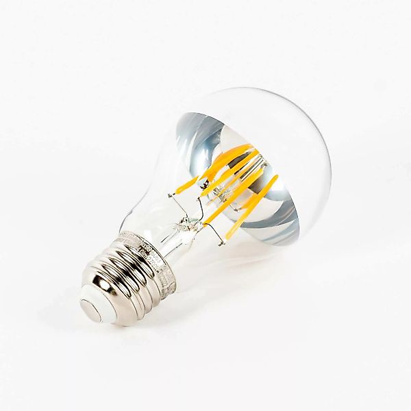 E27 3,5W LED-Kopfspiegellampe A60 2700K silber 2er günstig online kaufen
