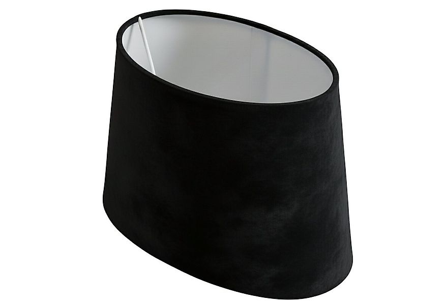 B&S Lampenschirm Lampenschirm oval Velvet schwarz B:31,5x20/T:23,5x15/H:19, günstig online kaufen