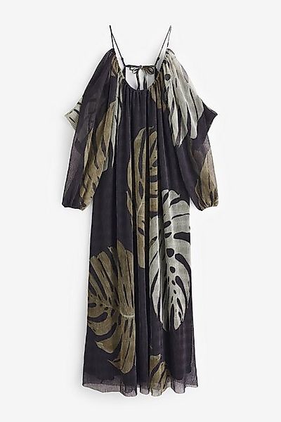 Next Maxikleid Maxi-Trägerkleid aus Mesh in günstig online kaufen