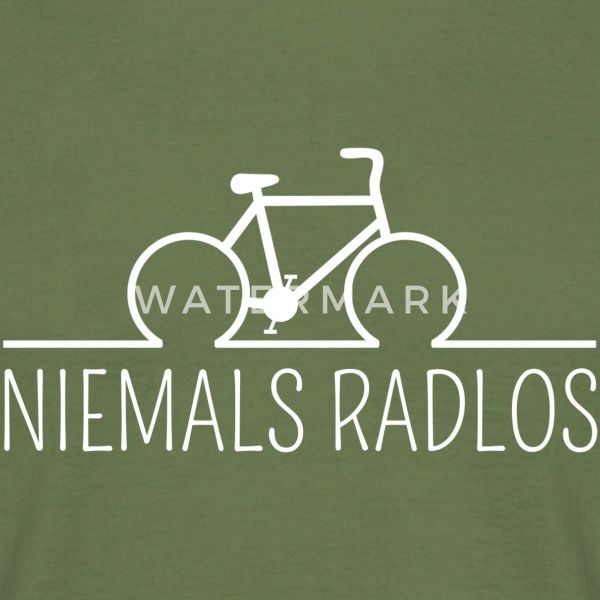 Spreadshirt T-Shirt Niemals Radlos Geschenk Fahrrad günstig online kaufen