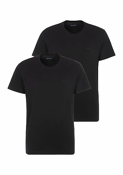 BOSS Rundhalsshirt "TShirtRN 2P Comfort", mit Ton-in-Ton BOSS Logo-Schriftz günstig online kaufen