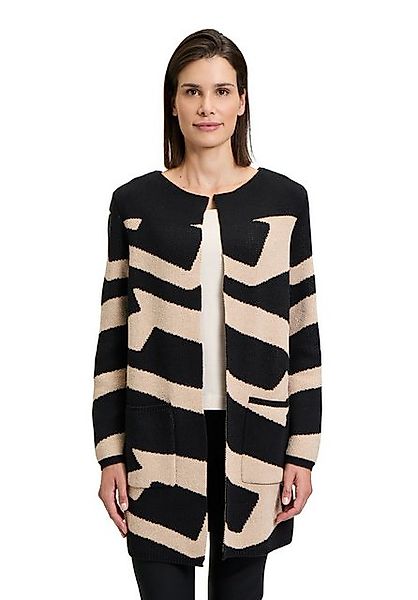 Betty Barclay Strickjacke Betty Barclay Strickmantel mit Jacquard (1-tlg) M günstig online kaufen