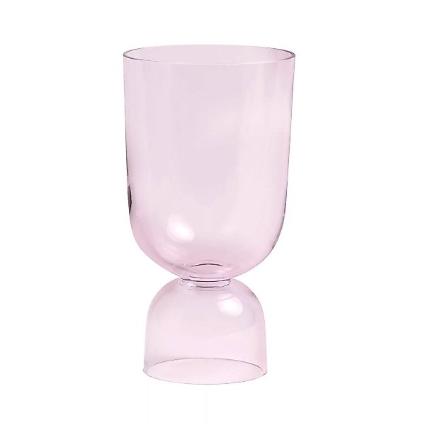 HAY - Bottoms Up Vase S - soft pink/transparent/H 21,5cm/Ø 11,5cm günstig online kaufen