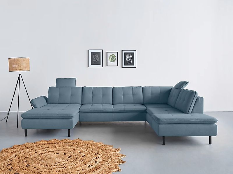 Home affaire "Birkholm U-Form" Armlehnverstellung, auch in Easy Clean Bezug günstig online kaufen