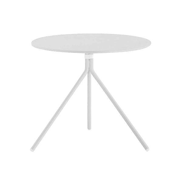 Pedrali - Nolita 5453 H480 Gartentisch rund H 49cm - weiß/lackiert/H 49cm/ günstig online kaufen