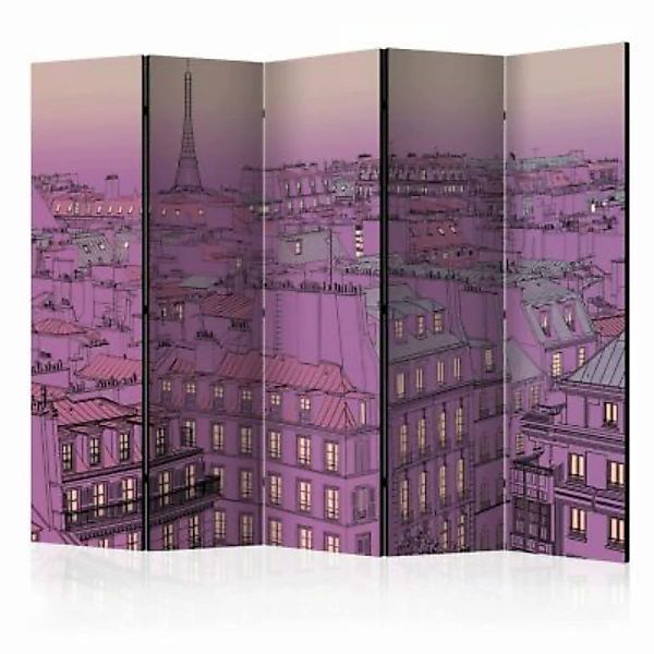 artgeist Paravent Friday evening in Paris II [Room Dividers] rosa-kombi Gr. günstig online kaufen