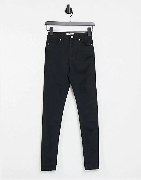 Miss Selfridge – Lizzie – Eng geschnittene Jeans mit hohem Bund und Authent günstig online kaufen