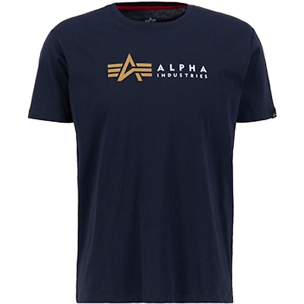 Alpha Industries  T-Shirts & Poloshirts Alpha Label T - rep.blue günstig online kaufen