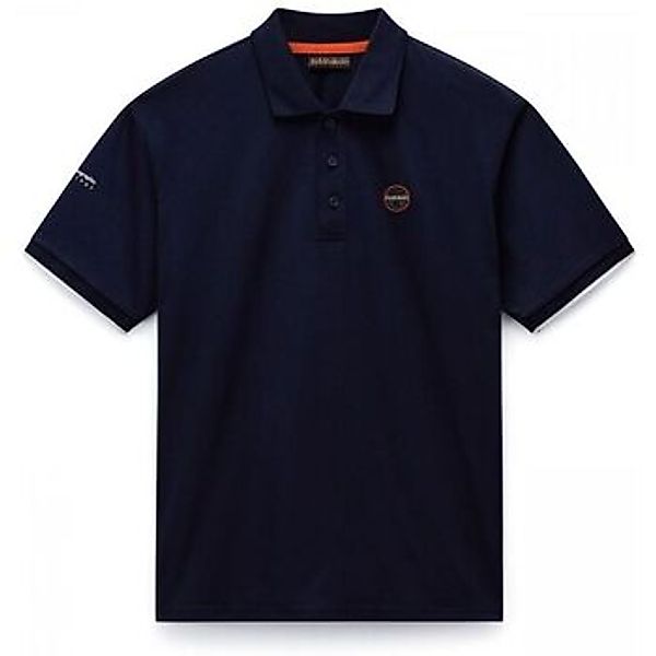 Napapijri  T-Shirts & Poloshirts E-BADGE NP0A4IDA-176 BLU MARINE günstig online kaufen
