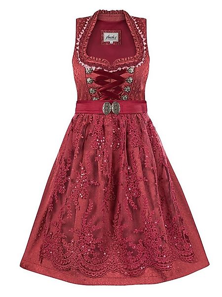Trachten24.de Dirndl Midi Dirndl Minni beere (2-tlg) Rockteil 60cm günstig online kaufen