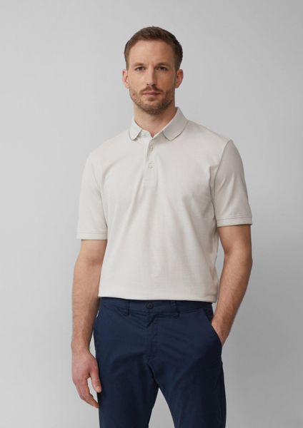 s.Oliver Kurzarmshirt Polo-Shirt Poloshirt aus meliertem günstig online kaufen
