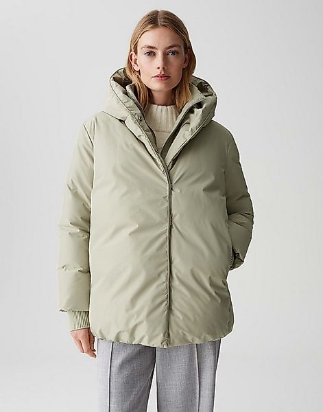 OPUS Winterjacke HELAH aus recyceltem Polyester weite Passform, glatter Gri günstig online kaufen