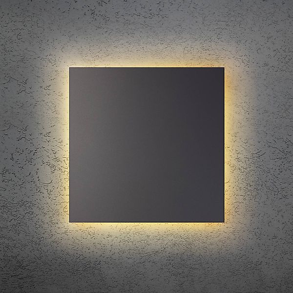 LED-Wandleuchte BLADE Q, anthrazit, 34 x 34 cm, Metall, dim günstig online kaufen