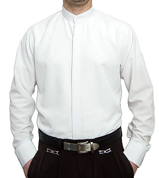 Pierre Martin Hemd Herren Hemd Stehkragen verdeckte Knopfleiste Bügelleicht günstig online kaufen