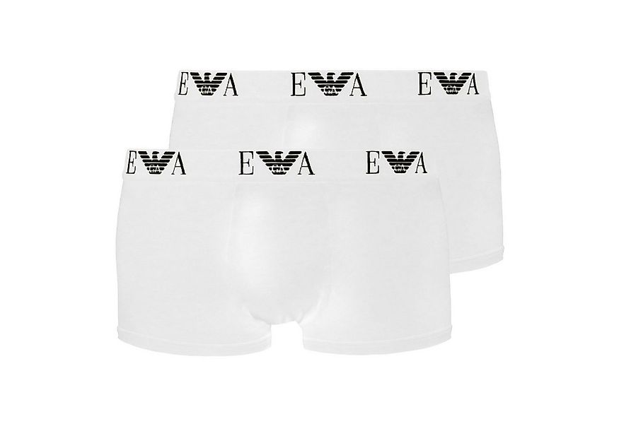 Emporio Armani Trunk Boxershorts Stretch Cotton (2-St) ohne störende Gesäßn günstig online kaufen