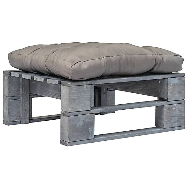 vidaXL Hocker Outdoor-Ottomane Paletten mit Kissen günstig online kaufen