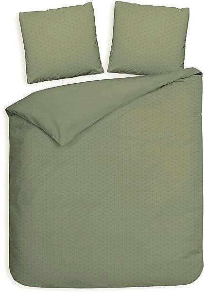 Heckett & Lane Bettwäsche "Punto" 3 Stk. gepunktet, 100% Baumwolle ab 135x2 günstig online kaufen