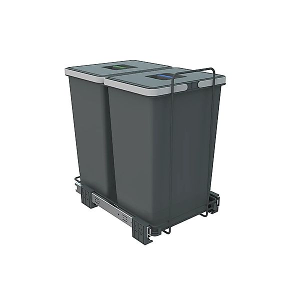 SOTECH Abfallsammler Mülleimer Ecofil 2x 24L mit Deckel Abfallsystem für Ko günstig online kaufen