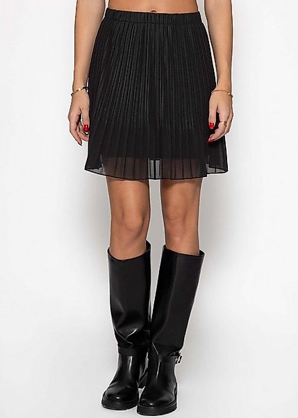 SASSYCLASSY Plisseerock Mini Plissée Rock Damen mit Gummibund Elegant A-Lin günstig online kaufen