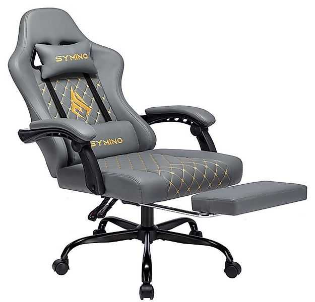 symino Gaming-Stuhl Ergonomischer PC Stuhl aus PU-Leder,200 kg Belastbarkei günstig online kaufen