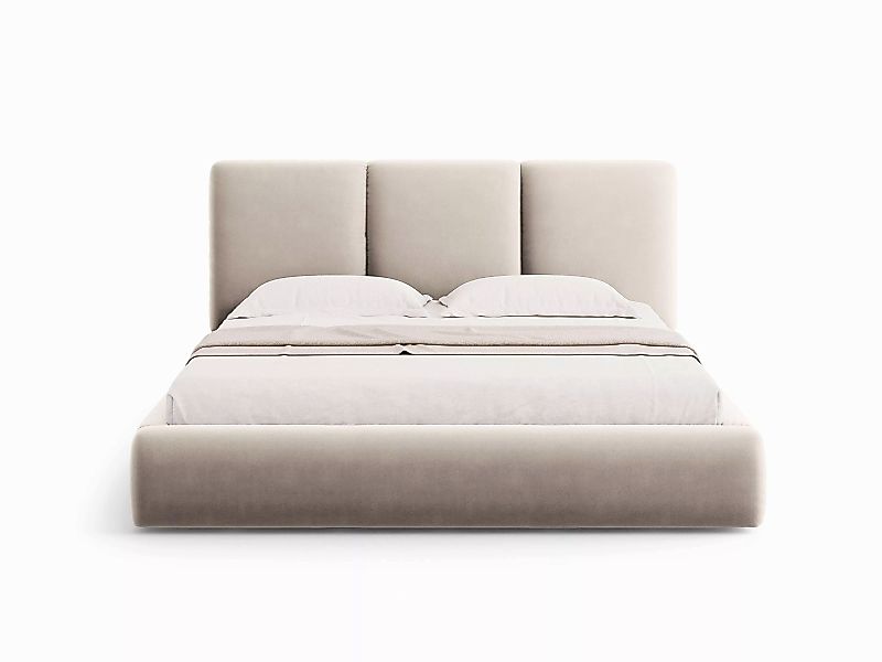 Windsor & Co | Bettgestell Horizon mit Kopfteil und Stauraum Samt 160 x 200 günstig online kaufen