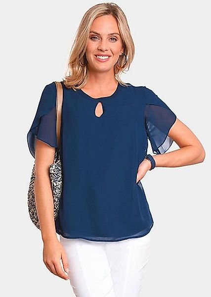 GOLDNER Kurzarmbluse Kurzgröße: Bluse mit aufregender günstig online kaufen