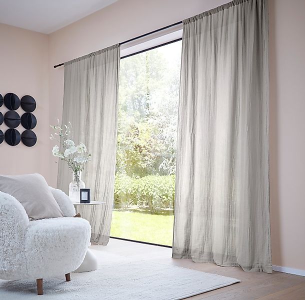 LeGer Home by Lena Gercke Gardine Hevin, Musselin Vorhang, blickdichte Gard günstig online kaufen