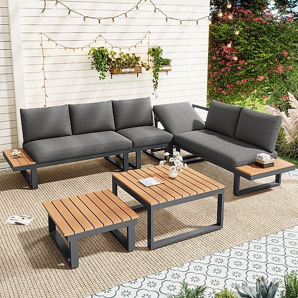 Celya Gartenlounge-Set Gartenlounges, Gartenmöbel Set 6 günstig online kaufen