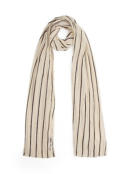 Tommy Hilfiger Modeschal TOMMY SCRIPT CHIFFON, mit Streifen günstig online kaufen