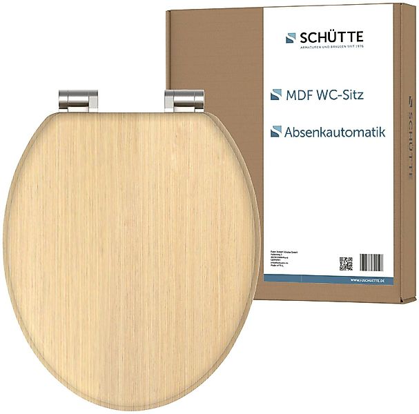 Schütte WC-Sitz NATURAL WOOD, Toilettendeckel, mit Absenkautomatik günstig online kaufen