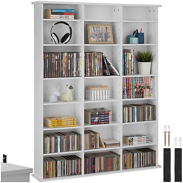 tectake CD-Regal CD DVD Regal, Set günstig online kaufen