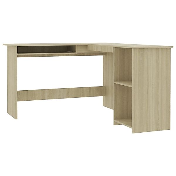 vidaXL Eckschreibtisch L-Form Sonoma-Eiche 120x140x75 cm Holzwerkstoff 8007 günstig online kaufen