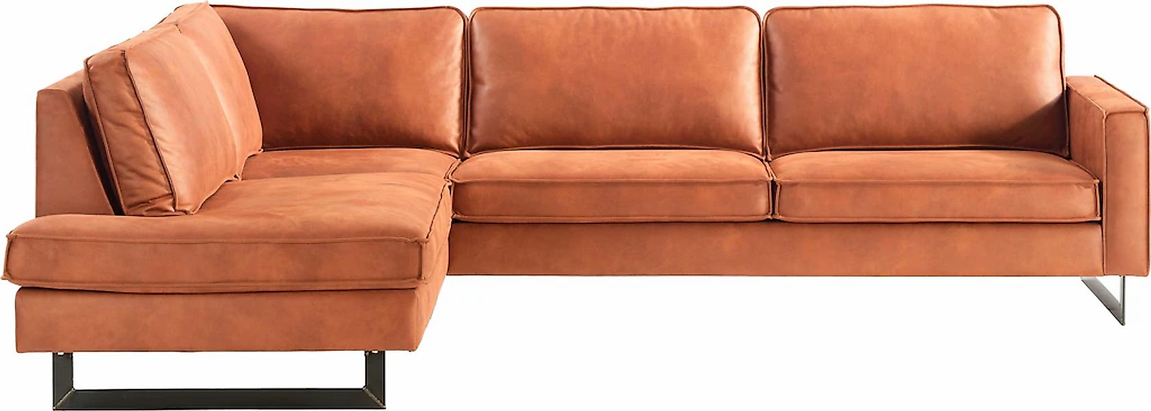 Places of Style Ecksofa »Pinto, 290 cm, Cord, Chenille, Lederoptik, Ottoman günstig online kaufen