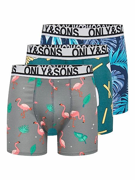 ONLY & SONS Trunk "ONSFITZ AOP WB BOLD BOXER 3PACK NOOS" Packung, 3 Stk. Ba günstig online kaufen
